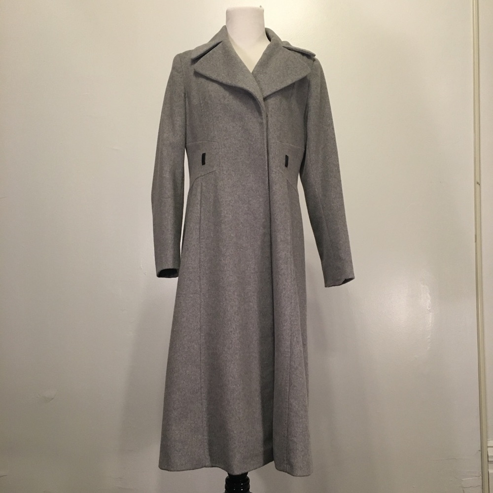 Via Spiga Long Wool Blend Jacket